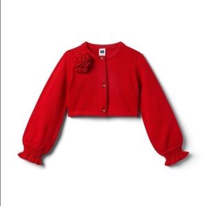 JANIE AND JACK ROSETTE CARDIGAN